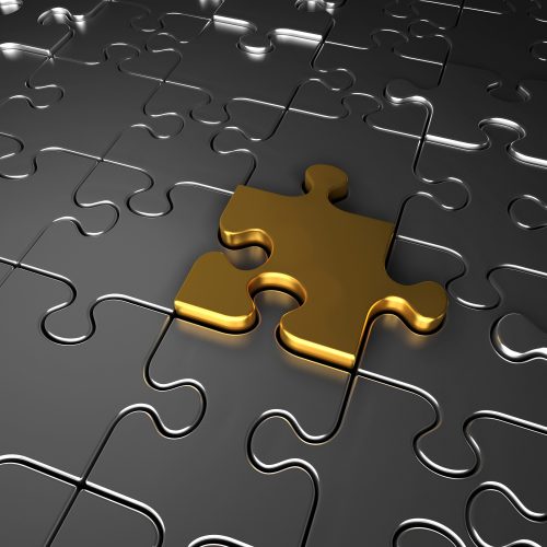 Puzzle en métal